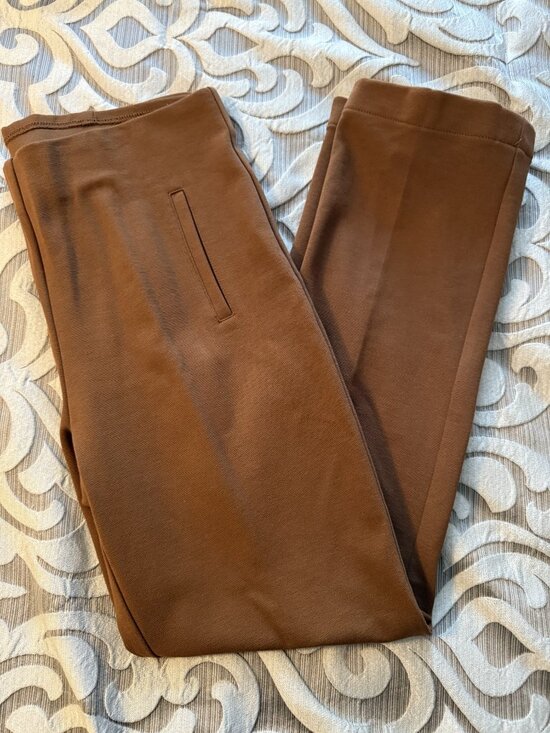 Chico's Pants - Chico's So Slimming Juliet Slim Trim Detail Pants, Brown, Size 1R (8R) Pockets